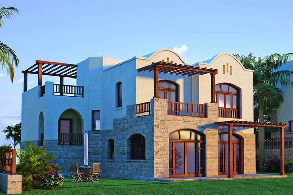 Благодаря использованию в архитектуре строений элементов нубийского стиля и куполов архитектора Рами Ель-Дахана, жилой комплекс 