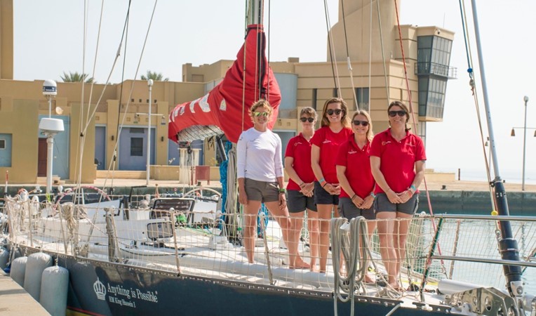 Maiden and its girls has finally arrived to our International Marina    Photo