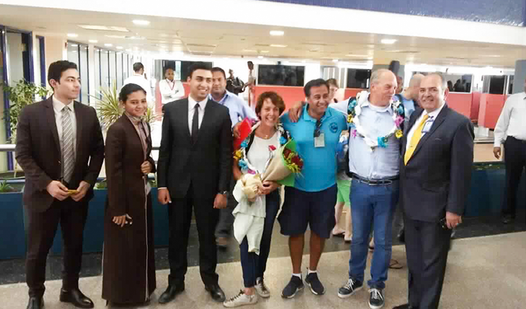 Marsa Alam international airport celebrates the wedding anniversary of a Dutch billionaire  Photo